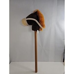 Spark Create Imagine‎ Plush Stick Ride On Play Brown Pony 30" Long Sounds-NEIGH